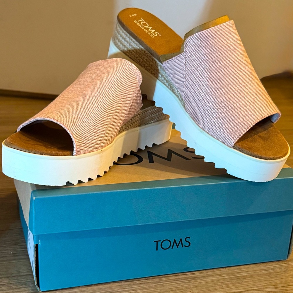 Toma Diana Mule - Ballet Pink Melange Woven